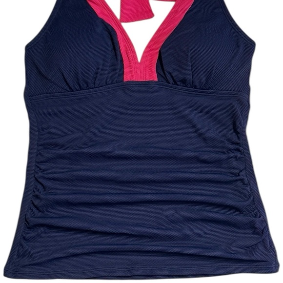 Tommy Bahama Island Cays Colorblock Halter Tankini Top - Picture 5 of 16